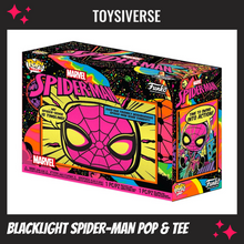 Load image into Gallery viewer, Spider-Man Pop! &amp; Tee Box Set (Blacklight)
