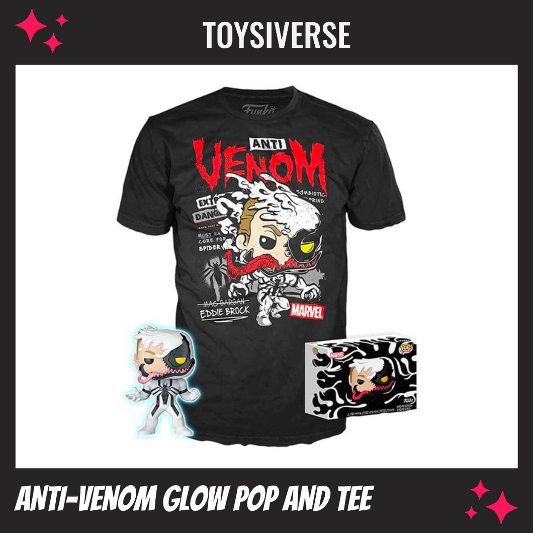 Venom: Anti-Venom Glow in the Dark Pop! & Tee