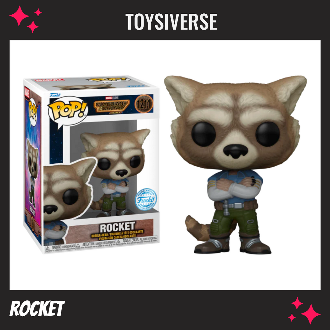 Funko Pop! Guardians of the Galaxy Vol. 3 - Rocket Special Edition (Casual Outfit)